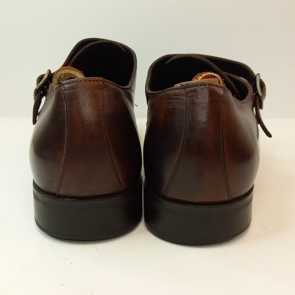 To Boot NYC Brown Leather Double Monk Strap Shoes (10 US) - Picture 9 of 11